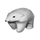 A 3D animation of a walking polar bear (2x speed)